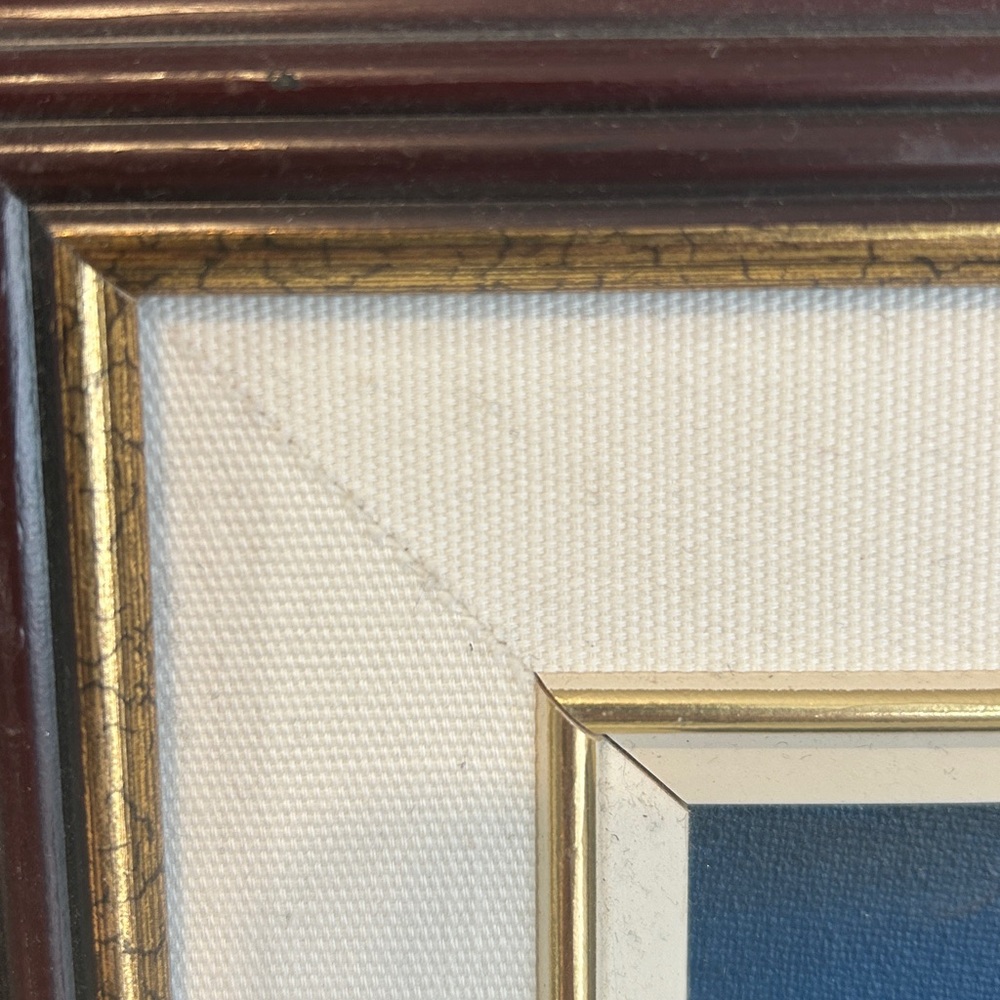 Vintage Bernard Duggan Desert Sunset Framed Oil Painting Early Works 1970’s - Picture 8 of 16
